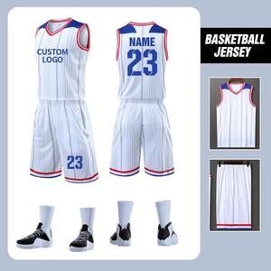 Uniforme de basket-ball pour hommes Maillots et shorts de basket-ball sur mesure Vêtements de sport 100% Polyester Adultes imprimés - Product Image 4