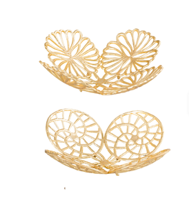 ชามสลัดเคลือบสีทองดีไซน์ทรงน๊อตอลูมิเนียมรูปใบไม้ใช้สร้างสรรค์จานสำหรับเสิร์ฟผลไม้แห้ง - Product Image 6