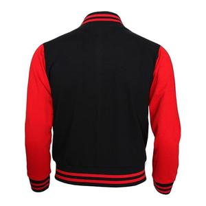 Red & Black Color Best Selling Slim Fit Casual Baseball Varsity <b>Jacket</b> High Street <b>Men's</b> <b>Jackets</b> From Pakistan - Product Image 2