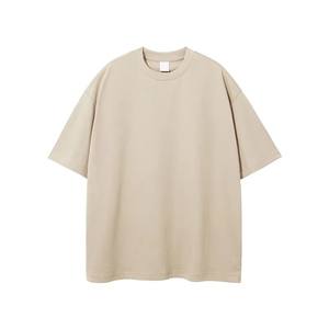 Vente en gros été 100% coton imprimé tendance causal personnalisé poids lourd mode uni coton col rond manches courtes hommes T-Shirts - Product Image 4