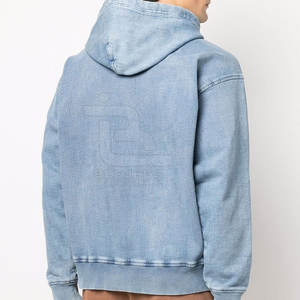 Sudaderas con capucha de lavado ácido para hombre con diseño personalizado al por mayor, poliéster/algodón de la mejor calidad, patrón sólido, temporada de invierno, secado rápido - Product Image 5