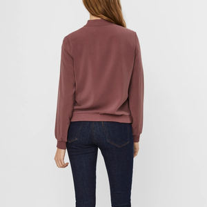 Veste bomber pour femme, nouvelle collection, coupe-vent, en coton tricoté respirant, style vintage, manches longues, décontractée, avec poches, pour l'hiver - Product Image 2