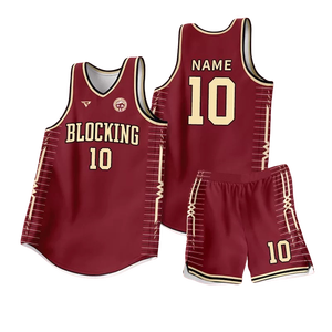 Maillots de basket-ball personnalisés pour hommes et jeunes à séchage rapide et respirants uniformes imprimés par sublimation réversible pour votre propre équipe - Product Image 2