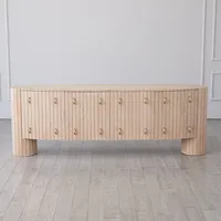 Élégance organique sans effort : une console multimédia naturelle haut de gamme pour sublimer votre salon