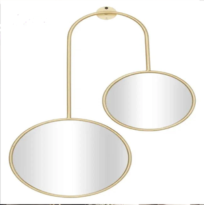 Nuevos diseños de ERA, espejo montado en la pared de Metal hecho a mano moderno redondo, Espejos decorativos para sala de estar de Hotel en casa a precios más baratos - Product Image 2