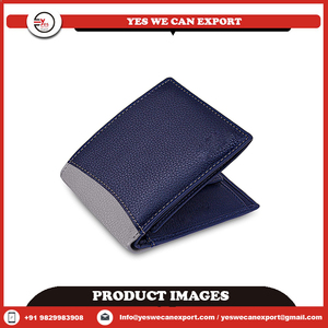 Cartera de cuero genuino con bloqueo RFID hecha a mano con costura ultra fuerte, estilo Vintage Unisex, cierre de cremallera impermeable de longitud corta - Product Image 2