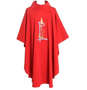 Vêtements d'église pour hommes Chasuble de prêtre Brodé Design Père Église Vêtements Robe Prix d'usine - Product Image 1