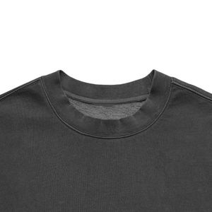 Sudadera ajustable de lana de alto gramo para hombre, cuello redondo, capucha larga, logotipo personalizado, suéter holgado, sudaderas con capucha, temporada de invierno, teñido liso - Product Image 6