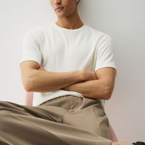 T-shirts pour hommes T-shirt d'été en coton Oversized Trending Solid Color Regular Fit T Shirt Men - Product Image 1