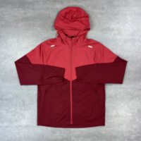 Conjunto Deportivo Personalizado Unisex de 2 Piezas, Chaqueta Cortavientos Reversible con Cremallera y Estampado, Transpirable, de Nailon, Tallas Grandes, Pantalones Cortos Deportivos