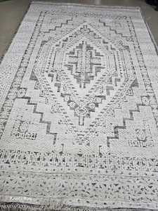 Tapis traditionnels en laine classiques faits à la main de haute qualité en 4x6 5x8 6x9 8x10 tailles gris blanc tapis tricoté à la main - Product Image 6