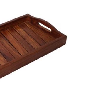 Plateau de service marron fait main Plateau à café en bois boire votre café et thé Plateau en bois Produits en bois - Product Image 5