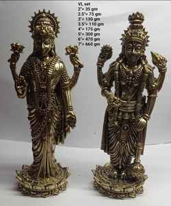 Thủ công truyền thống phong cách đồng bộ của Chúa tể <span class=keywords><strong>vishnu</strong></span> và nữ thần laxmi thủ công kim loại - Product Image 2