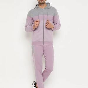 OEM Sports d'hiver Jogging Polaire Blanc Survêtements Logo Personnalisé 100% Coton Survêtements Ensembles pour Hommes Respirant Solide Motif - Product Image 1