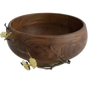 Cuenco de aluminio dorado para servir alimentos, decoración de mesa, dátiles, cuencos de frutas secas de Chocolate, Ideal para cenar en casa - Product Image 6