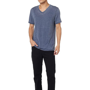 เสื้อยืดคอกลมผ้าไมโครไฟเบอร์สำหรับผู้ชายดีไซน์คอกลมสั้นสำหรับออกกำลังกายผ้าฝ้ายออกแบบได้ตามต้องการ - Product Image 6