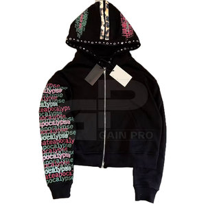 Sweat à capuche chaud imprimé bouffant pour homme Streetwear d'hiver et tenues décontractées confortables Sweat à capuche imprimé bouffant graphique audacieux - Product Image 1