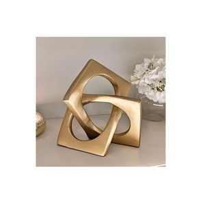 รูปปั้นอลูมิเนียมหล่อพร้อมสีดำโบราณตกแต่งรูปร่างที่กำหนดเองประติมากรรมตกแต่ง - Product Image 5