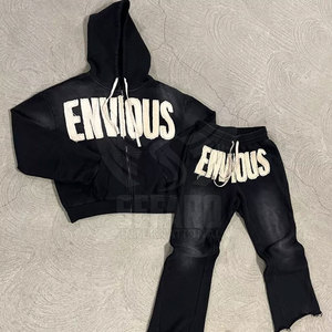 Pakistan Made Custom Color Men Acid Wash Tracksuits Premium Quality Men Acid Wash Tracksuits - Product Image 3