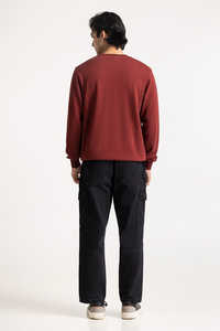 Sudadera con capucha de cuello redondo extra grande unisex WX668540, logotipo bordado gráfico personalizado, deportes informales, temporada de invierno, tela tejida holgada - Product Image 6