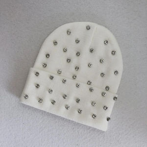 Bonnet tricoté personnalisé Glory pour femmes et hommes avec strass, nouveau style tendance, tissu commun avec maquette gratuite - Product Image 2