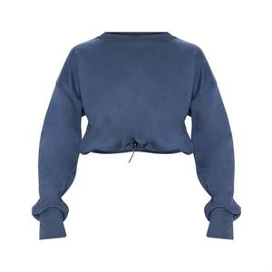 Conjunto de Sudadera con capucha de algodón suave para mujer, sudadera lavable con hombros caídos y ropa de calle cómoda para uso diario para invierno - Product Image 3