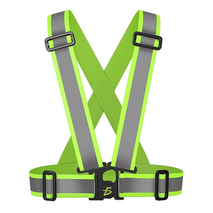 Gilet di Sicurezza Riflettente Regolabile con Logo Personalizzabile, Design Impermeabile e Fluorescente - Realizzato in Poliestere - Product Image 1