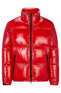 Veste d'hiver imperméable à capuche avec logo sur le devant en toile de polyester/coton, veste matelassée pour homme de haute qualité - Product Image 6