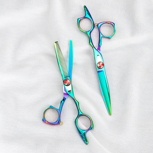 Professional Hair Cutting Stainless Steel Scissors Set With Comb <b>Clip</b> Premium Hair Styling Tool 7 Inches Hair Cutting Kit - Product Image 5