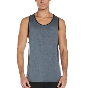 Wholesale Plus Size <b>Men's</b> Gym Tank Tops Custom Logo <b>Ribbed</b> Singlets USA Breathable Stretchable Knitted Weaving Sports Tanktops - Product Image 4