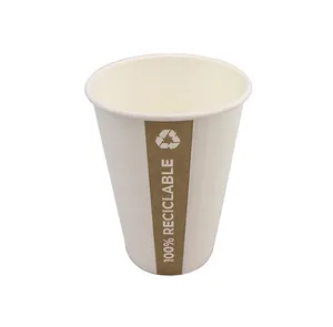 Best Quality Top Selling 100% Recyclable 210ml Paper Cups with Popietilen Inner for Hot & Cold Drinks Serving