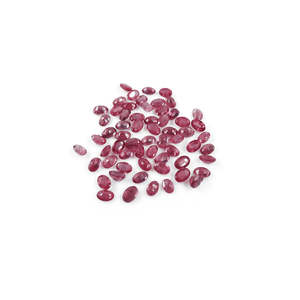 Rubis naturels de Bangkok, ovales calibrés 3x5mm 4x6mm, qualité supérieure, pierres précieuses en vrac, taille brillant, teinte rouge rose, traitement thermique - Product Image 1
