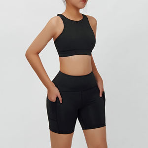 Ensemble de sport et yoga personnalisé de haute qualité avec logo – Motif uni – Soutien-gorge et ensemble 2 pièces pour femme – Collection 2026 - Product Image 5