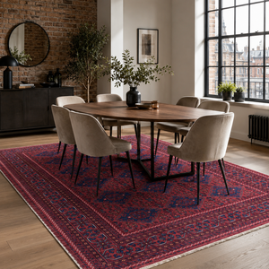 Netline Home Strong Heritage Deep Red Washable <b>Rug</b> - Product Image 5