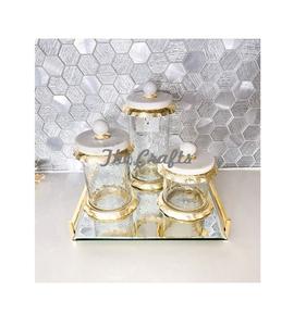 Marvelous Design Glass Canister With Marble And Metal Best Quality <b>Wedding</b> Gifts <b>Box</b> At Acceptable Prices - Product Image 4