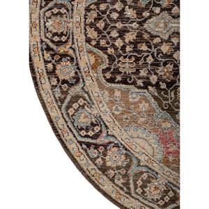 Someplace Time Beige <b>Brown</b> Large Area Hand Knotted Afghan <b>Wool</b> Rugs Classic Medallion Flat Weave Technique for Teen Home - Product Image 4