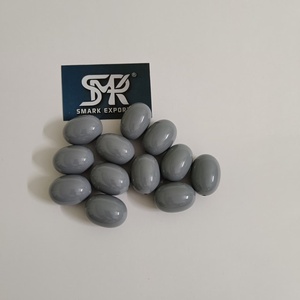 Elegante gris ovalado resina artesanía cuentas pulido acabado Ideal para DIY joyería hacer accesorios hechos a mano y proyectos de arte - Product Image 5