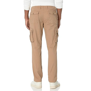 Pantalon utilitaire tactique de haute qualité pour hommes coupe ample Cargo multi-poches pantalon d'extérieur tissu de toile droite-pour le printemps automne - Product Image 2