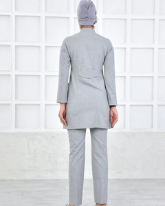 2025, conjunto de uniforme médico para mujer, conjunto de Top y pantalón, conjuntos de uniformes, ropa de trabajo de manga larga, uso de pantalones estilo Jogger, conjuntos de uniformes - Product Image 4