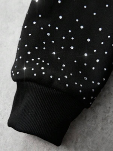 Meilleurs sweats à capuche pour hommes, fabrication haut de gamme, design personnalisé, vente en gros, lourds, brodés de strass, fermeture éclair, 100% coton, respirant, doux - Product Image 4