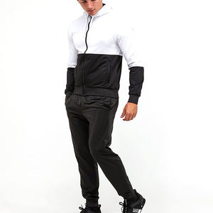 Sweat-shirts à fermeture éclair intégrale pour hommes, polyester, polaire technique, rayé, vêtements de sport, jogging, sweat-shirts pour hommes, streetwear - Product Image 1