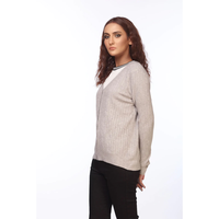 Premium mujer verde rojo Anti-Tie ordenador cinturón Casual invierno manga larga tejido suéter vestido botón decoración de talla grande lavado