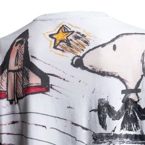 Camiseta Gráfica de Arte para Hombre y Mujer, Diseño de Boceto Pintado a Mano, Camiseta Holgada de Algodón, Ropa Urbana Creativa - Product Image 5