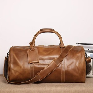 Bolsa de viaje de cuero de gran tamaño, bolsa de lona de viaje de cuero con patrón personalizado, compartimento para zapatos, bolsa de gimnasio deportiva impermeable - Product Image 2