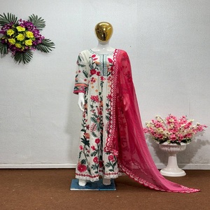 ชุดผ้า Anarkali สำหรับปักลวดลายผ้าจอร์เจีย - Product Image 5