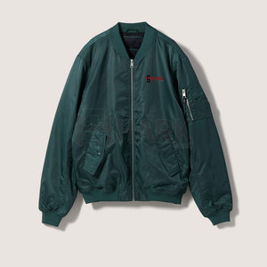 Chaqueta Bomber de lona ligera y ajustada de calidad superior para hombre, color sólido, cremallera completa, temporada de invierno, talla grande, con capucha - Product Image 1