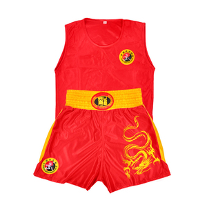Pantalones cortos de uniforme de boxeo Sanda para adultos, 100% poliéster, transpirables, de secado rápido, personalizables, competición de entrenamiento de artes marciales - Product Image 1