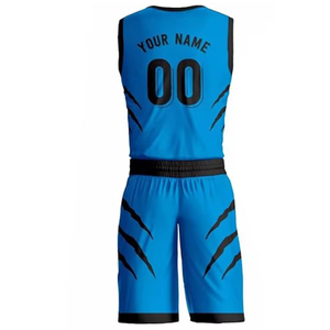 Tenue de basketball sur mesure respirante grande taille, coupe régulière, sans manches, anti-humidité - Product Image 4