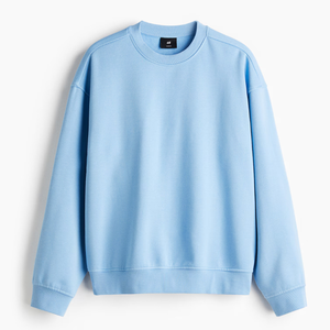 Sweat-shirt à col rond en molleton 100% coton personnalisé, uni, décontracté, streetwear, qualité supérieure - Product Image 2