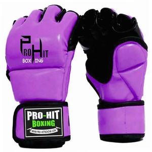 Gants de combat en cuir de qualité professionnelle Nouveaux gants MMA demi-doigt de haute qualité pour hommes - Product Image 2